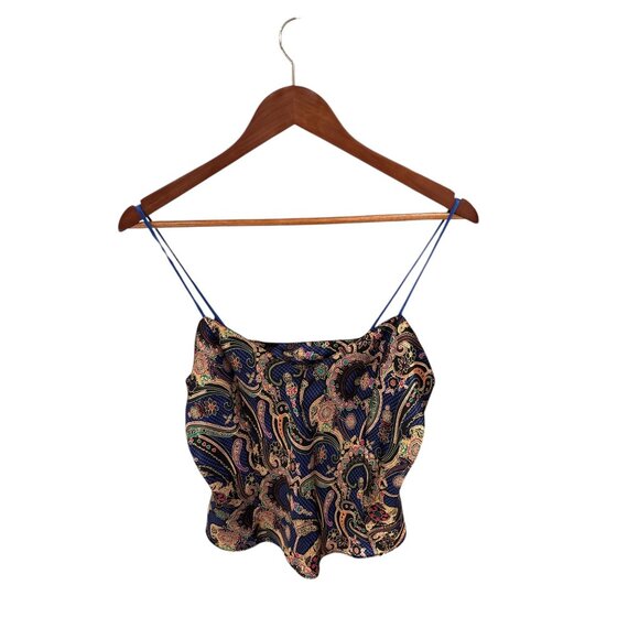 Circa 2000 Womens Paisley Print Camisole With Adjustable Spaghetti Straps - Medi - Picture 1 of 7